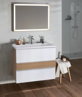 Тумба под раковину Jacob Delafon Lucien EB2057-E76-J5 80 см дуб корбридж/белый